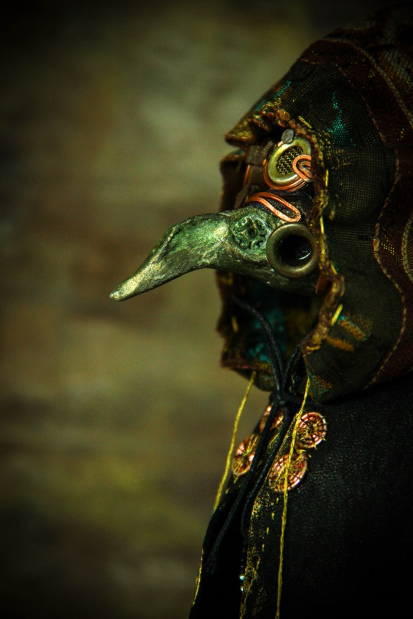 Фарфоровая кукла Plague doctor. Appoliona. Чумной доктор. Апполиона (фото 4)