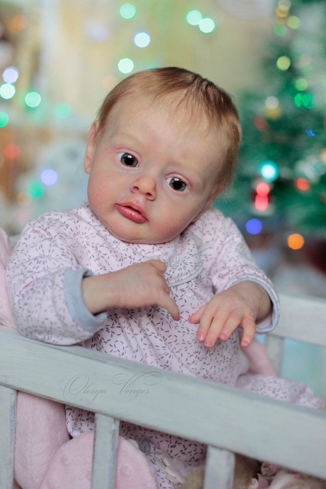 Моя Хлоя, мой любознательный Совенок, кукла реборн Олеси Венгер