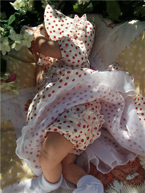 Ох, уж эти горошки!!! Кукла реборн София (фото 6)