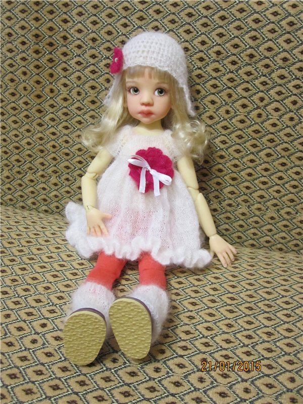 Белая розочка. Кукла Kaye Wiggs (фото 3)