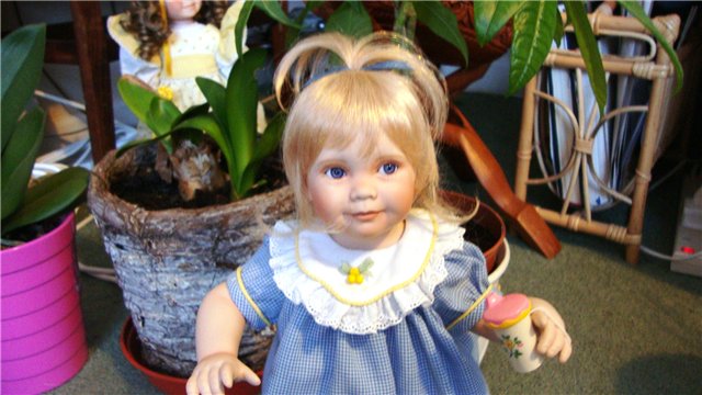 Еще одна маленькая очаровашечка, кукла из фарфора от Анны Тиммерман (фото 3)