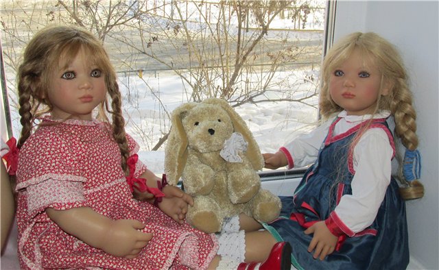 Две малышки Anna I и Ullwa решили поиграть (Annette Himstedt) (фото 6)