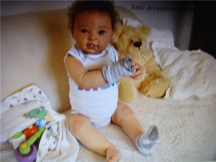 Увидела симпатичного мальчишку. Reborn Prototype Toddler, sculpt Adrie Stoete (фото 8)