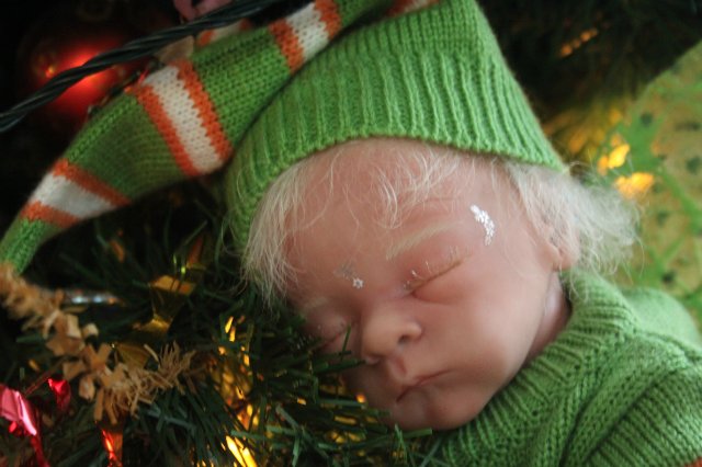 Рождественский подарочек... Эльфийк реборн №2 Элины Кудрявцевой | Бэйбики Рождественский подарочек... Эльфийк реборн №2 Элины Кудрявцевой (фото 10)