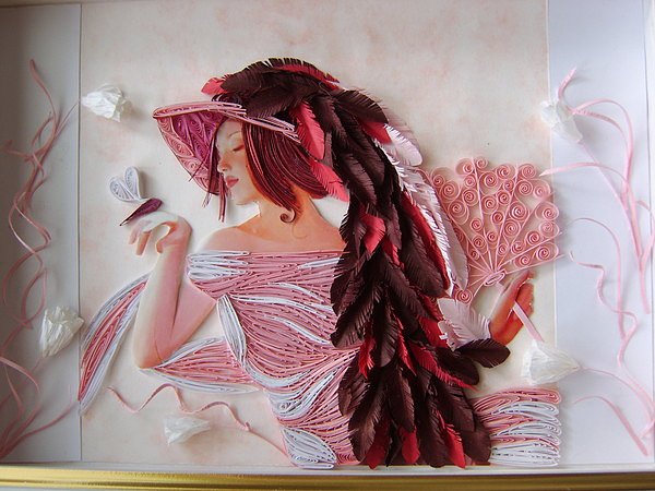 Квиллинг. Невероятные женские образы Евгении Евсеевой (фото 6)