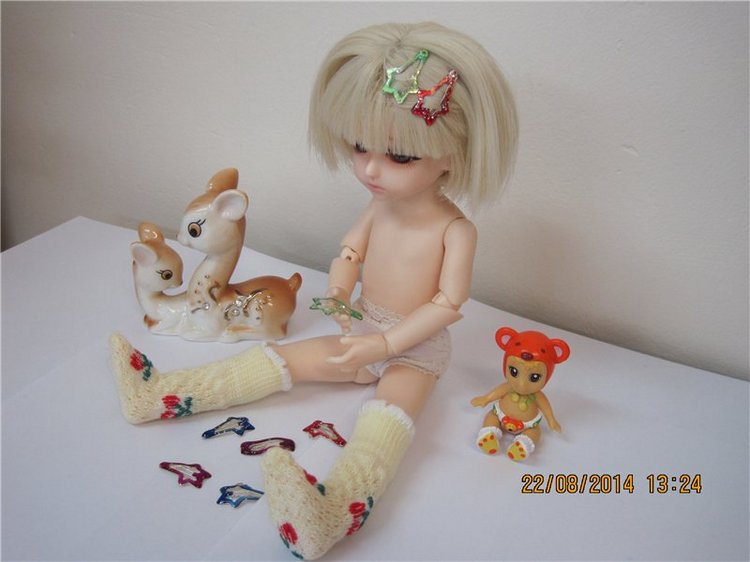 Обновочки для Анечки. Куколка БЖД из молда Близнецы от Кастом Хаус, рост 24 см (фото 10)