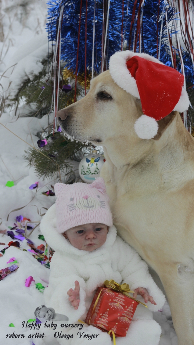 Моё предновогоднее чудо, моя Карлотта. Кукла реборн Олеси Венгер