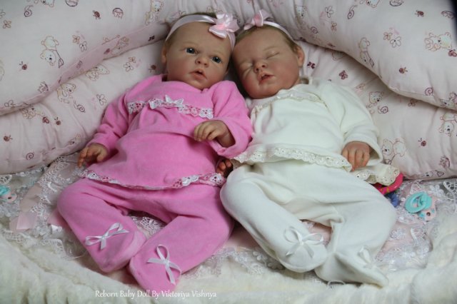 Близняшечки Ноа... Куколки реборн Виктории Вишни