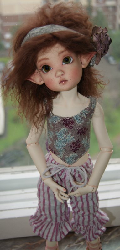 Ошеломительная эльфийка Аннабель - ООАК handsculpted doll by Kaye Wiggs (фото 9)