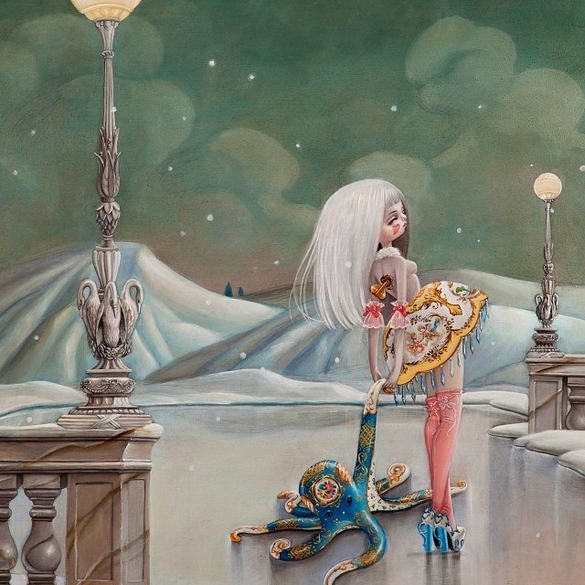 Мрачные и прекрасные куклы художницы Кукула (Kukula) в оригинальных арт иллюстрациях Натали Абрамович. Много фото