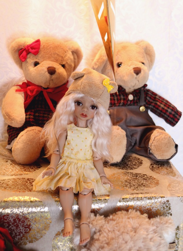 Новогоднее настроение в ноябрьский дождь. Шарнирная кукла