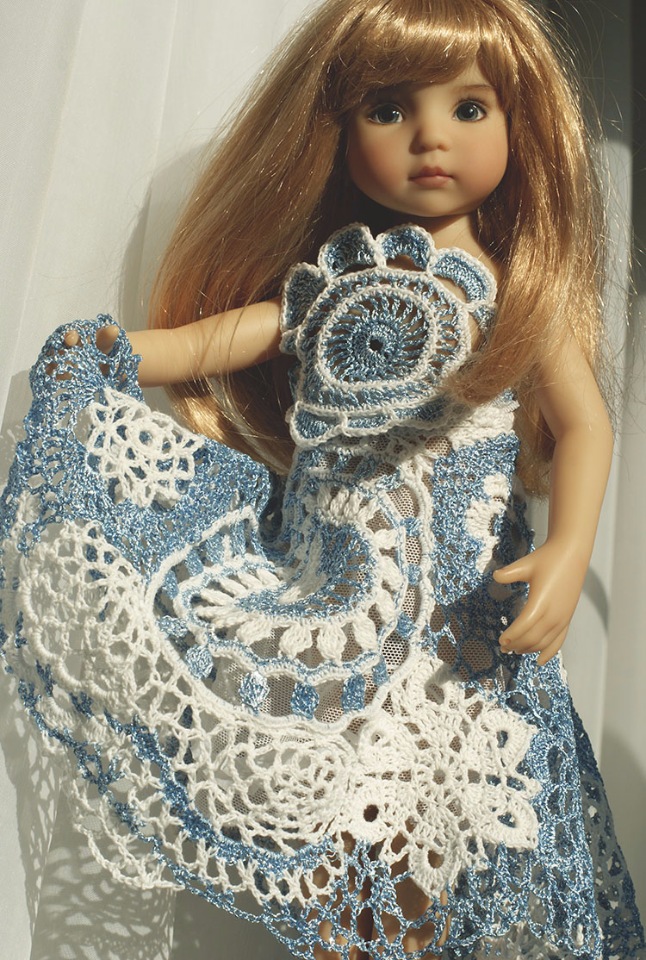 Новое изделие "Морозные узоры", связанное в технике ирландского кружева (фото 8)