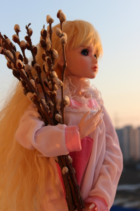 С Вербным Воскресеньем! Поздравление от моей куклы Звезды подиума (фото 2)