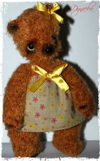 Мишка Соничка. Игрушка вязанная крючком (фото 6)