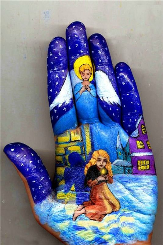 Рисунки на ладони. Авторские работы Светланы Колосовой