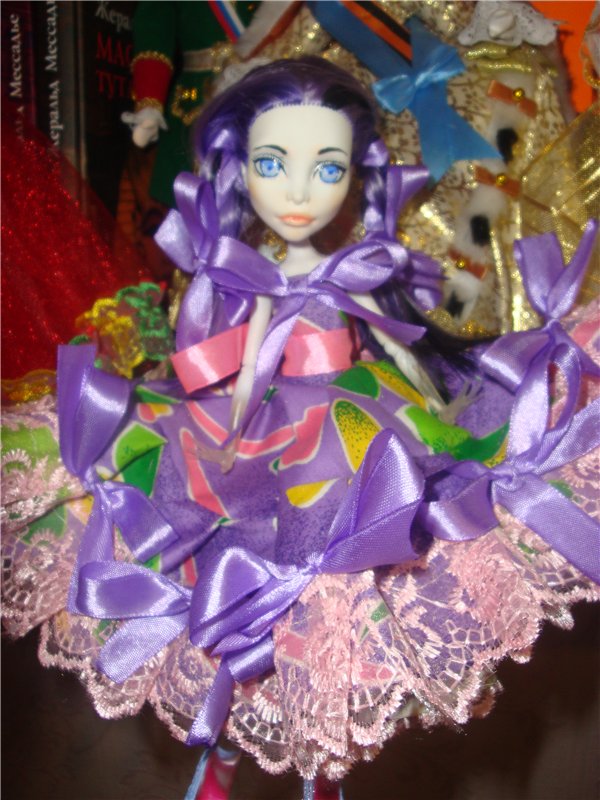 Мой первый ООАК Monster High или преображение Спектры в Фиалку (фото 10)