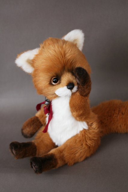 Лисёнок Мика, обладатель шикарного хвоста. Авторская игрушка Татьяны Матляк (фото 6)