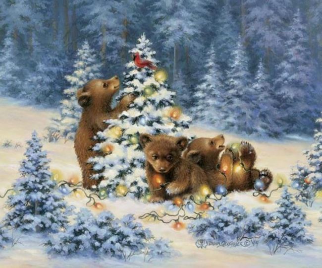 В преддверии Нового года... или новогодняя фотосессия Мишек