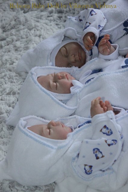 Тройняшки Джошики... Куколки реборн Виктории Вишни