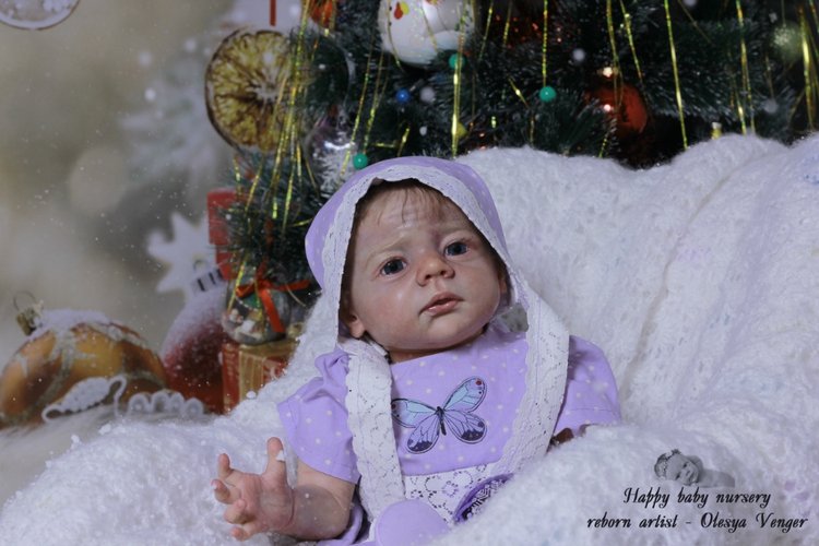 Моё предновогоднее чудо, моя Карлотта. Кукла реборн Олеси Венгер