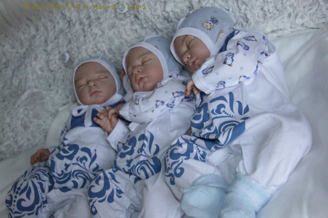 Тройняшки Джошики... Куколки реборн Виктории Вишни