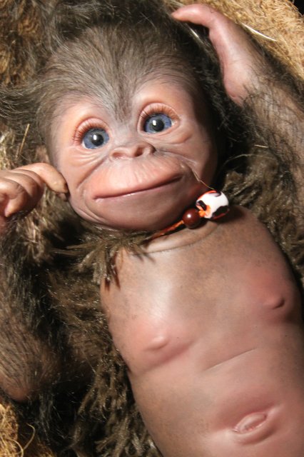 Обезьянка Bindi кукла реборн Элины Кудрявцевой (фото 4)