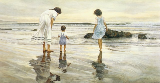 Steve Hanks - Мастер акварели. Изумительно трогательные работы известного акварелиста (фото 8)