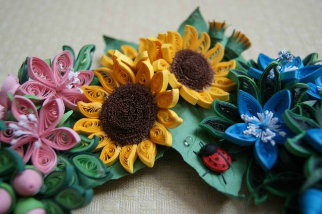 Веночек в цветочек. Квиллинг