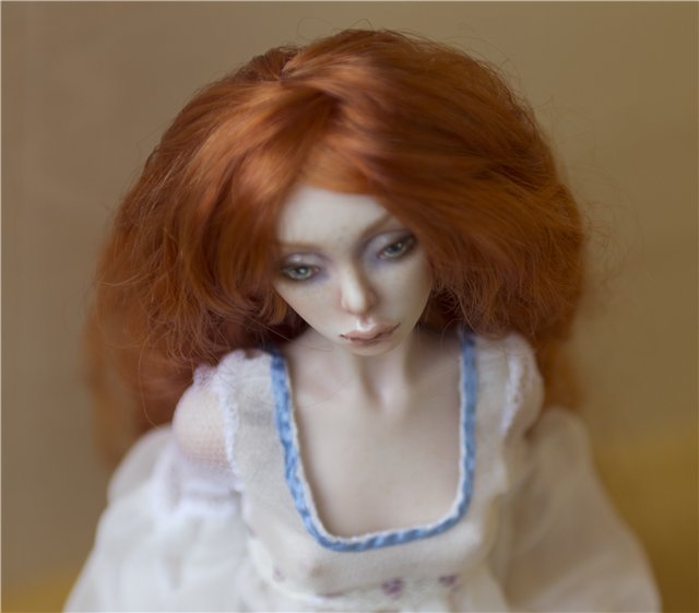 Эстель, авторская шарнирная фарфоровая кукла Елены Акимовой