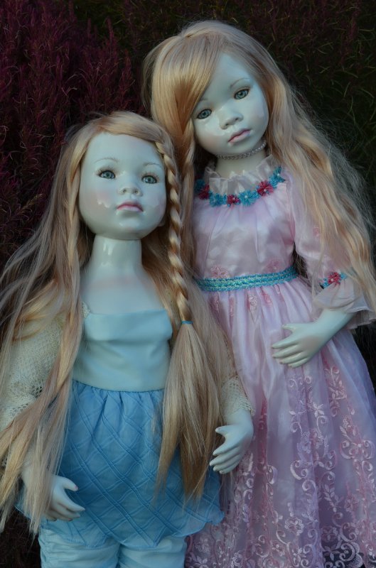 Лунные девочки или необычное творение Ширли (Shirley) - глазурованная кукла Мариэль (Mariele)