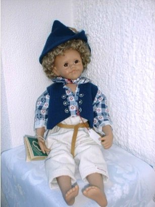 Знакомство с куклами Anni Aegerter фирмы Schmider Creativ. Тони - образ Пеппи или подружки Тома Сойера