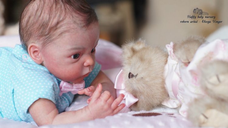 Моя любопытная кроха Лив. Кукла реборн Олеси Венгер