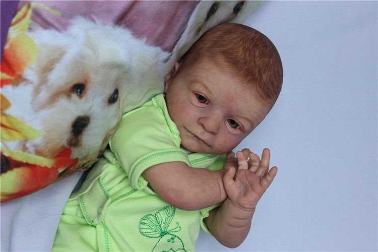 В траве сидел Кузнечик. Кукла реборн Светланы Преображеской (фото 7)