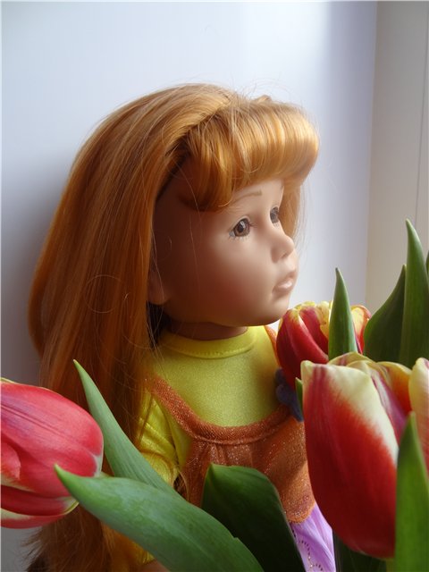 Рыжики весной. Куклы Готц (фото 3)