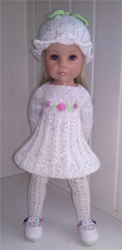 Теплые платьица для девочек Готц (фото 7)