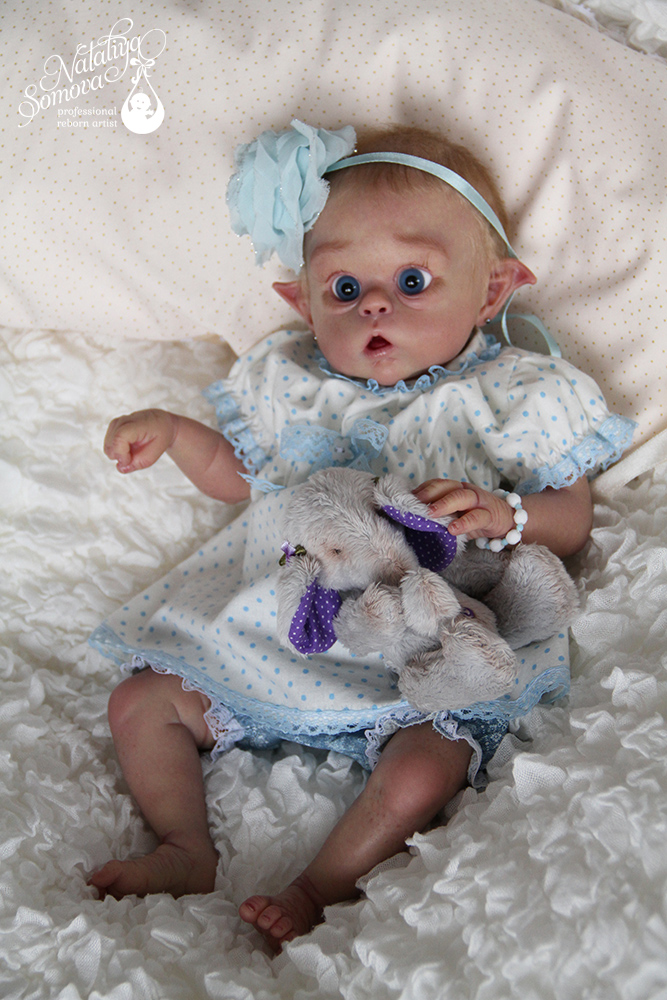 Эльфик Герда. Кукла реборн Наталии Сомовой