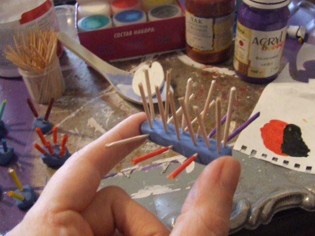 Мастер-класс "Создание принадлежностей для художника. Масштаб 1:12"