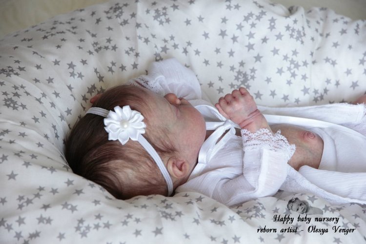 Моя принцесса Крошечка-Кокошечка. Кукла реборн Олеси Венгер (фото 7)