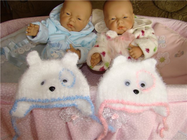 Смешные шапочки для кукол