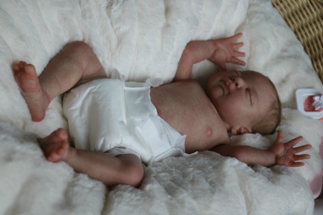 Спящая малышка Рози 2. Куколка реборн Виктории Вишни