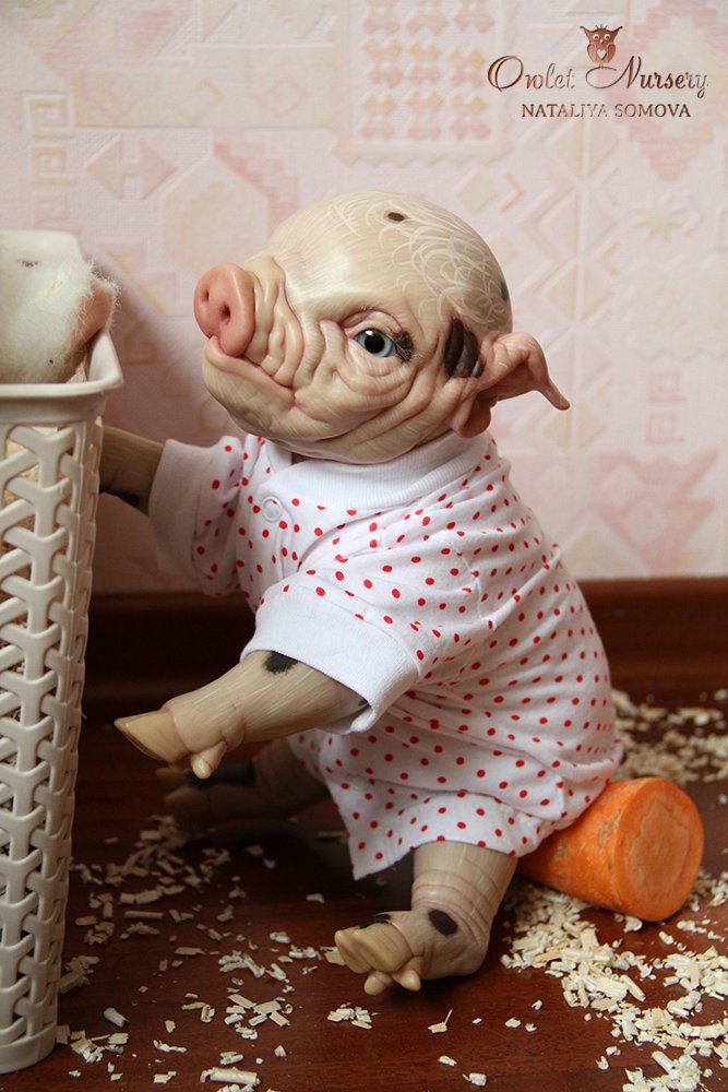 Свинка Пеппа и её младший братик Джордж. Поросята реборн Наталии Сомовой