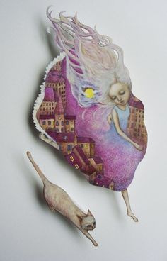 Удивительные бумажные куклы японской художницы Maki Hino
