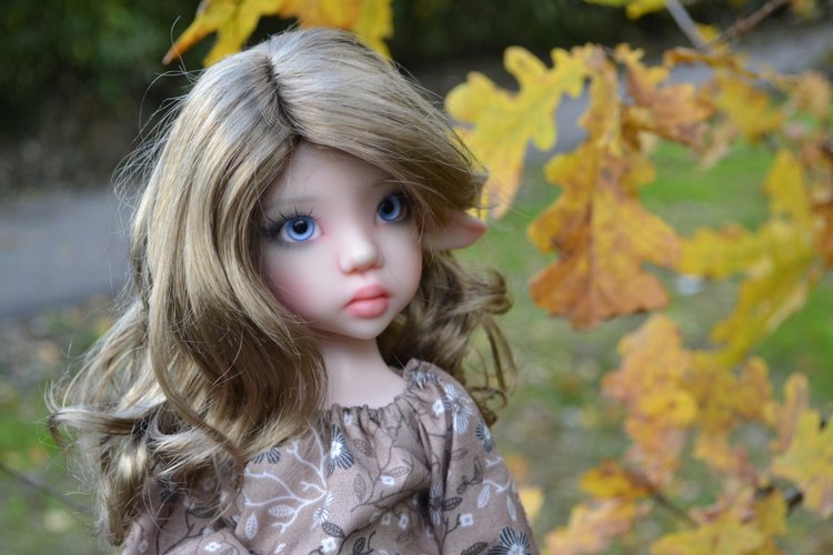 В золоте осенних листьев — Куклы Kaye Wiggs (Кайе Виггс): авторские BJD (БЖД) (фото 8)