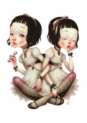 Сюрреалистические иллюстрации французской художницы Элоди LostFish или еще раз об Алисе (фото 4)