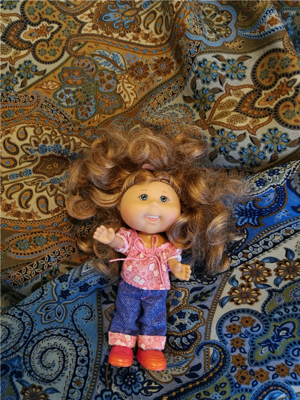 Весенний коллаж тканей — Куклы Cabbage Patch Kids (Капустки): винтаж 80 (фото 2)