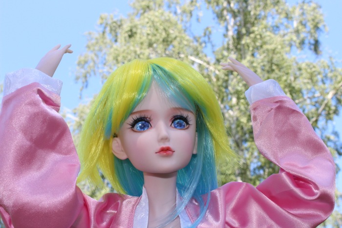 Яркое лето с Анжеликой - Кукла Звезда подиума. ООАК, 5-ый молд, 60 см