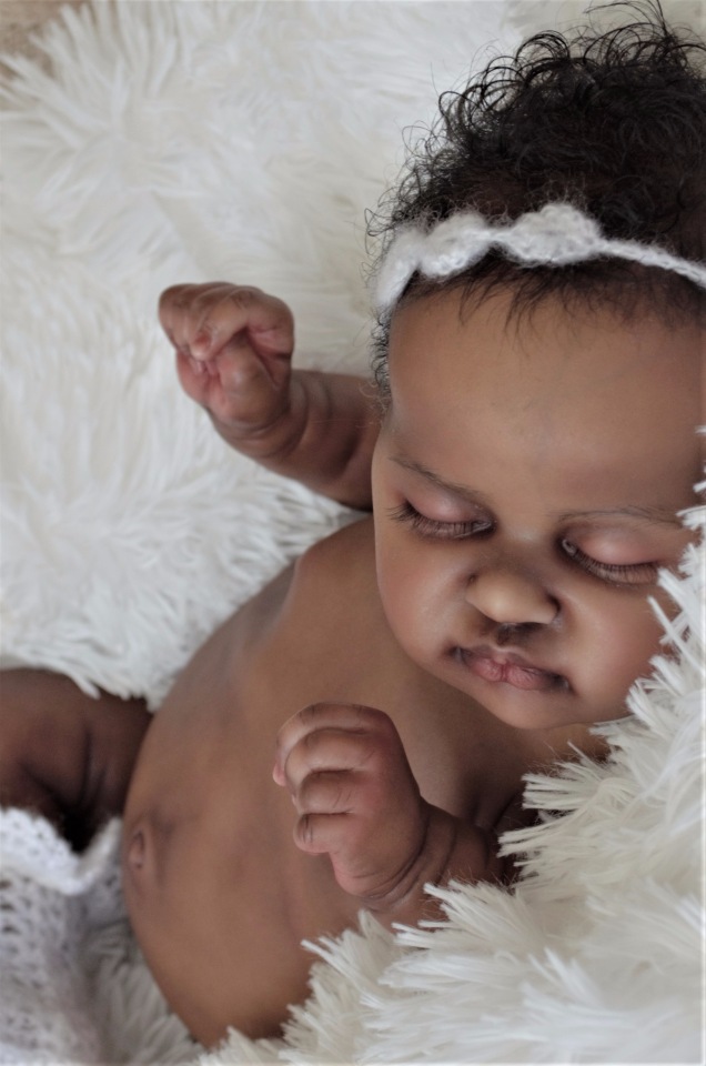 Сладкая девочка реборн Ками от скульптора Laura lee (фото 3)