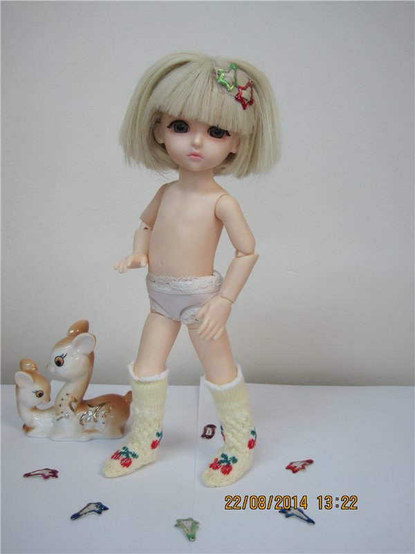 Обновочки для Анечки. Куколка БЖД из молда Близнецы от Кастом Хаус, рост 24 см (фото 9)