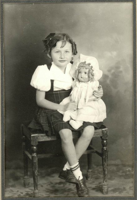 Винтажные детские фотографии с куклами 20-60-х годов 20 века