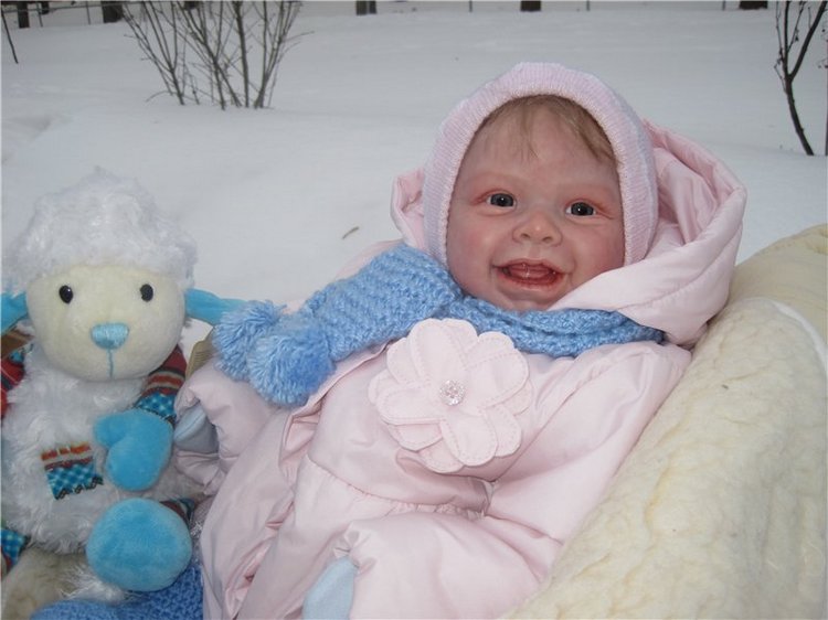 Милая улыбашечка Анечка. Кукла реборн Морозовой Анны